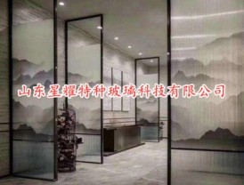 山水畫(huà)玻璃